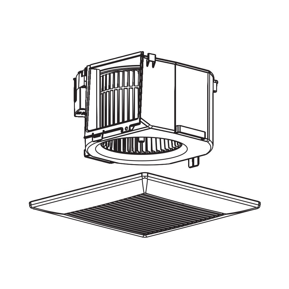 Panasonic FV-07VBB1 - EcoVent Ventilation Fan - Cost Effective, Spot Ventilation Solution