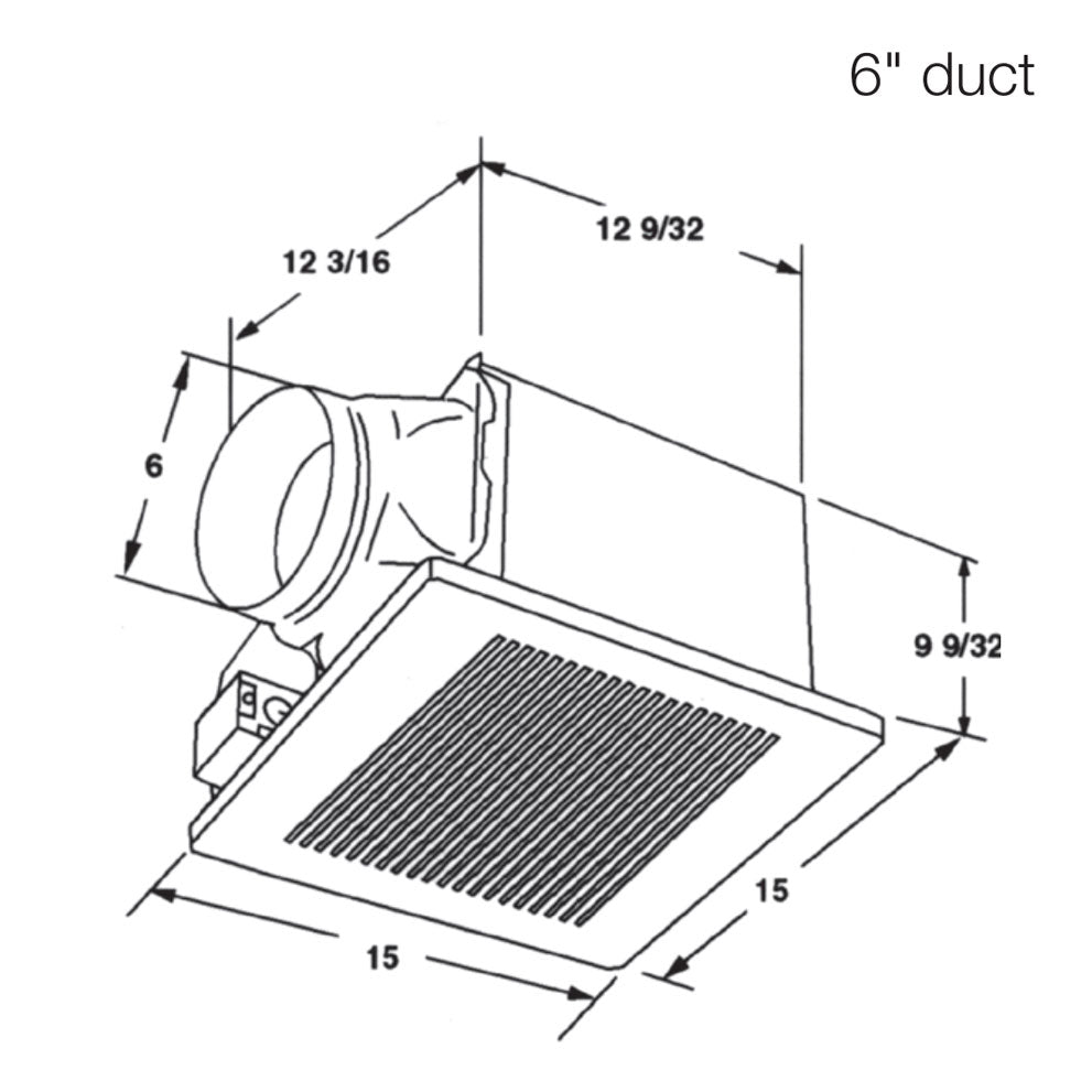 Panasonic FV-20VQ3 - WhisperCeiling Spot Ventilation Fan, 190 CFM