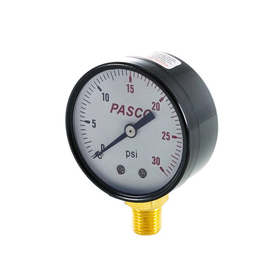 1727 - 2" Pressure Gauge - 1/4" MPT - 30 PSI