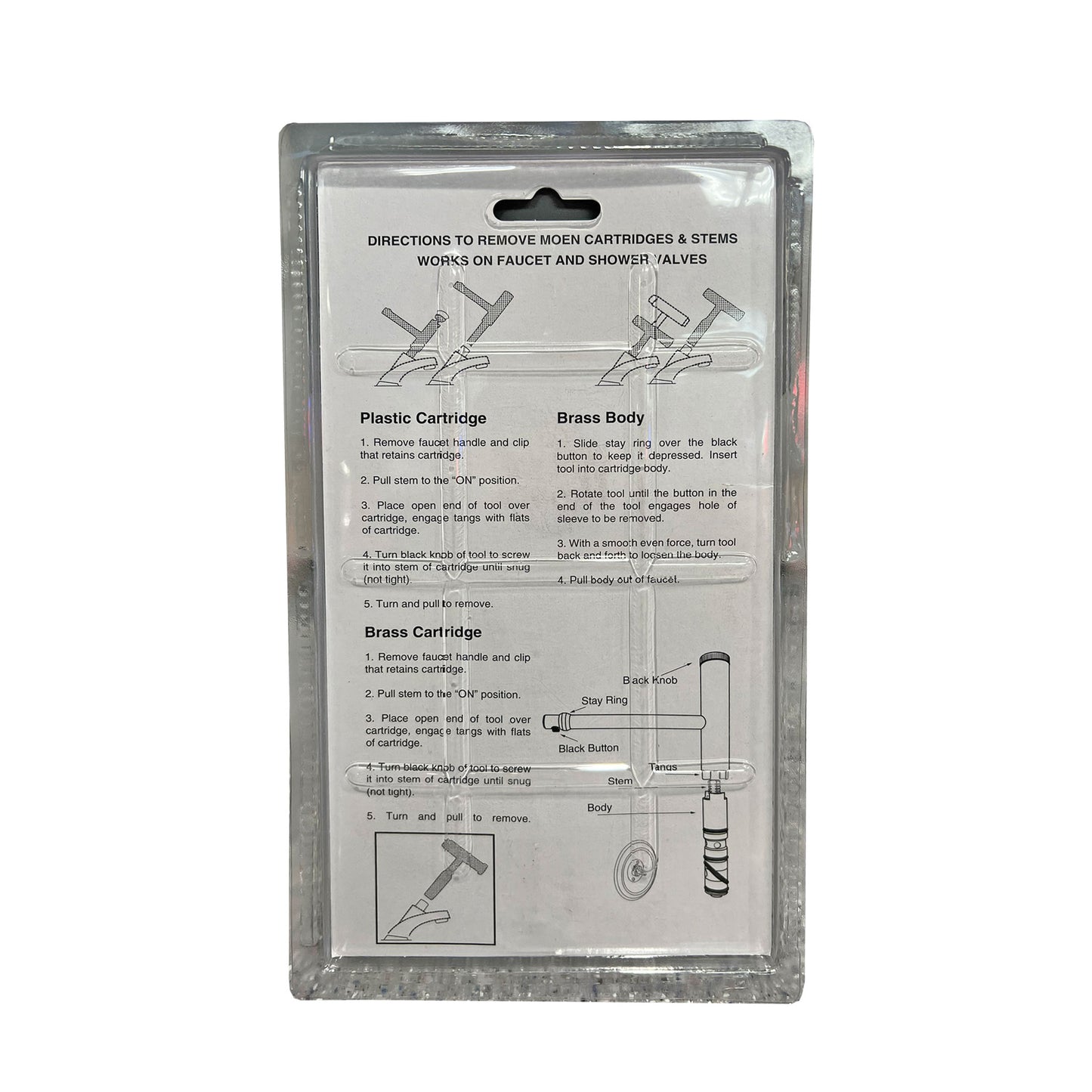 7040 - Stem and Cartridge Puller for Moen Faucets / Showers