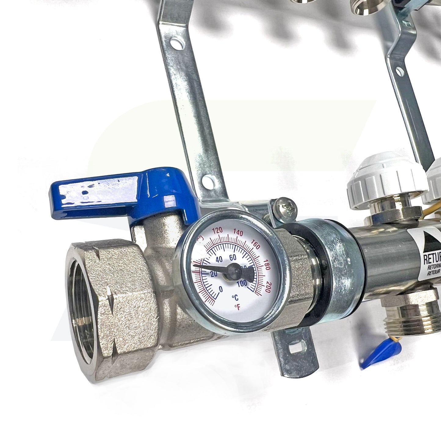 381105-001 - PRO-BALANCE 1" Stainless Steel Manifold With Gauges (station 5)