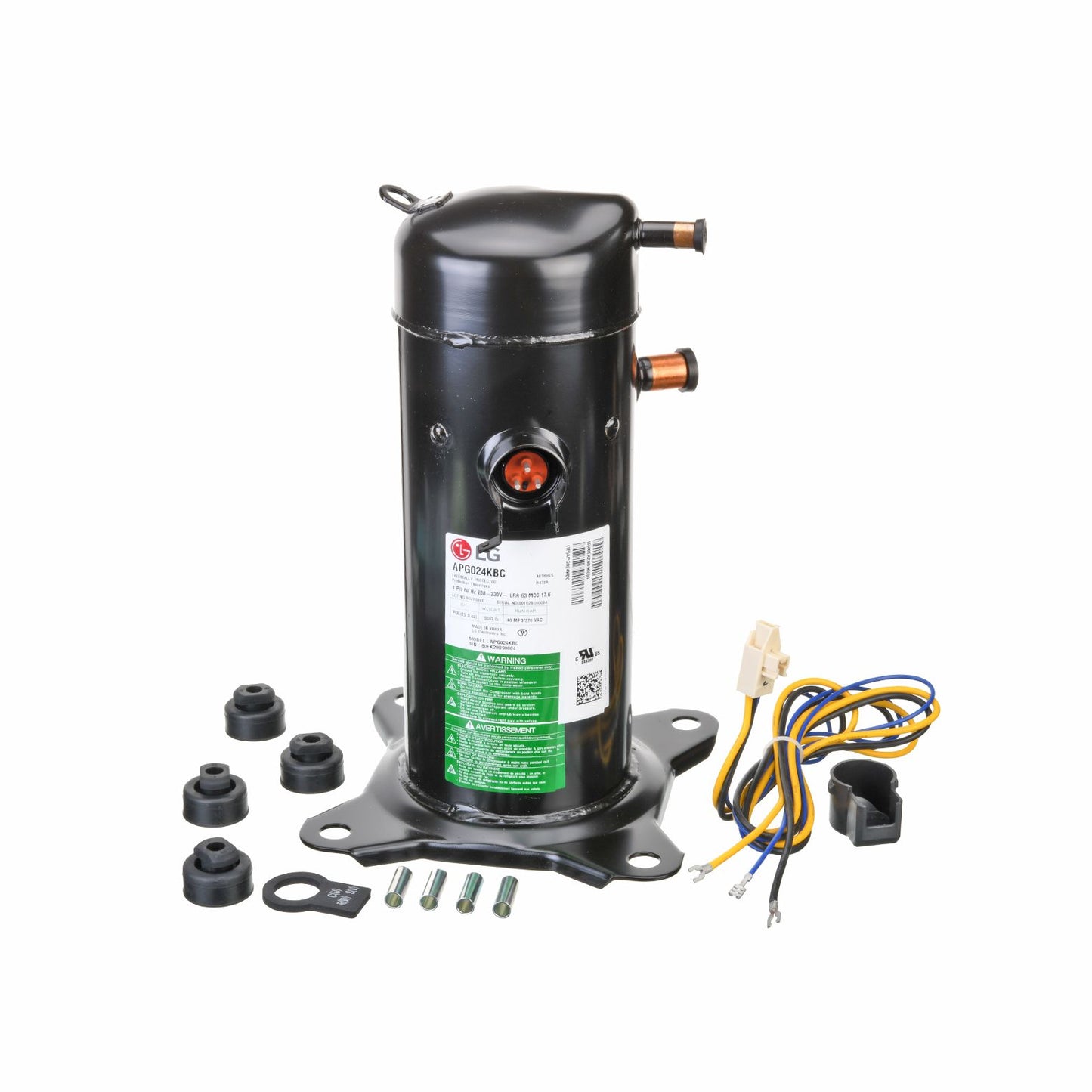 55-107225-01 - LG Scroll Compressor – 23,500 BTU - 1 Phase - R410A - 230V