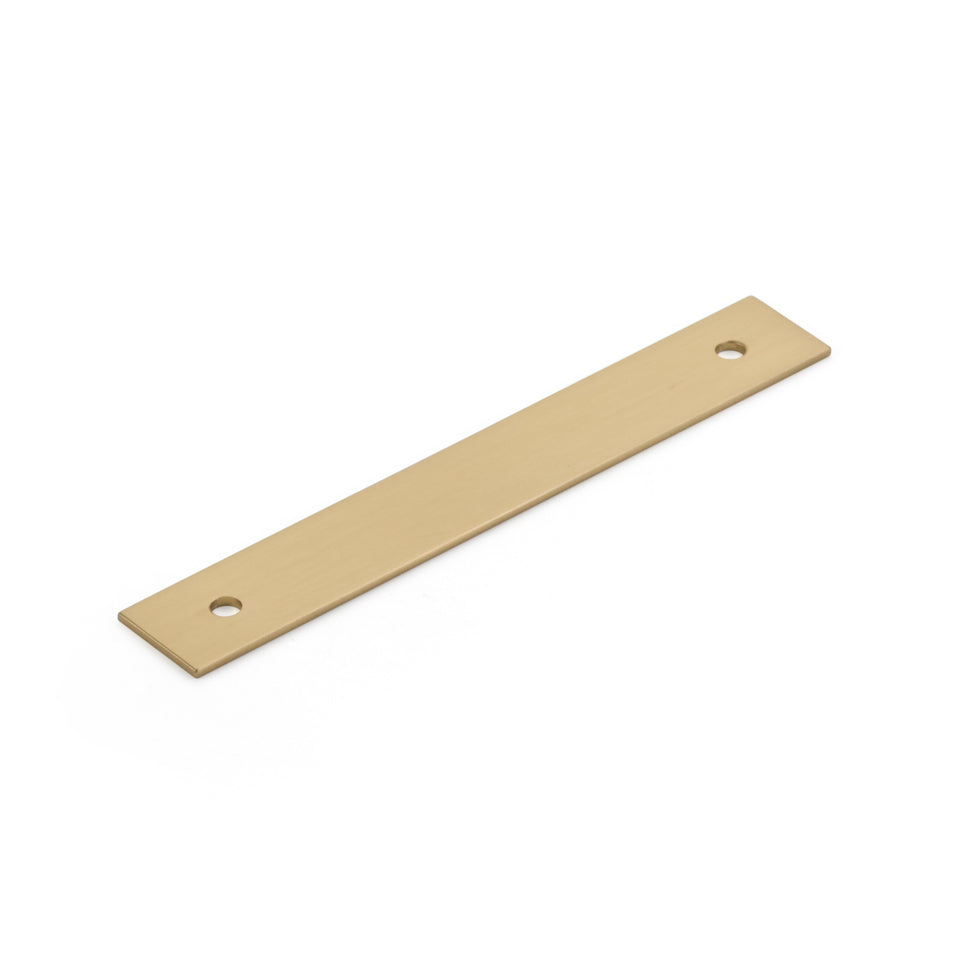 5104B-SSB - 5" Pub House Backplate for 4" CTC Pulls - Signature Satin Brass