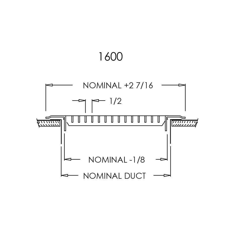 1600 Series - 10" x 30" Heavy Duty Floor Grille with 0 Degree Deflection in Driftwood Tan