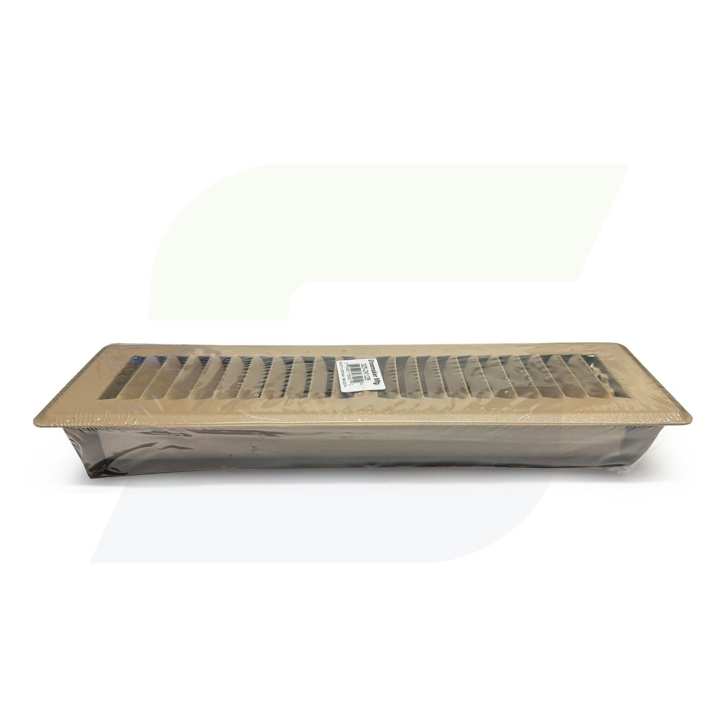 325 Series - 2-1/4" x 12" Heavy Gauge Stamped Deluxe Floor Register in Driftwood Tan