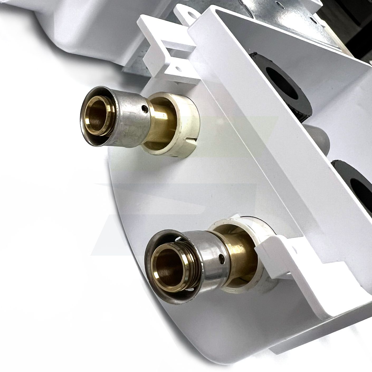 696-G2313VF - Ox Box Washing Machine Outlet Box w/ Water Hammer Arrestor - 1/2" Viega PEX