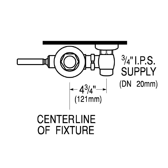Sloan 3012636 - 1.0 GPF, Polished Chrome Finish, Single Flush
