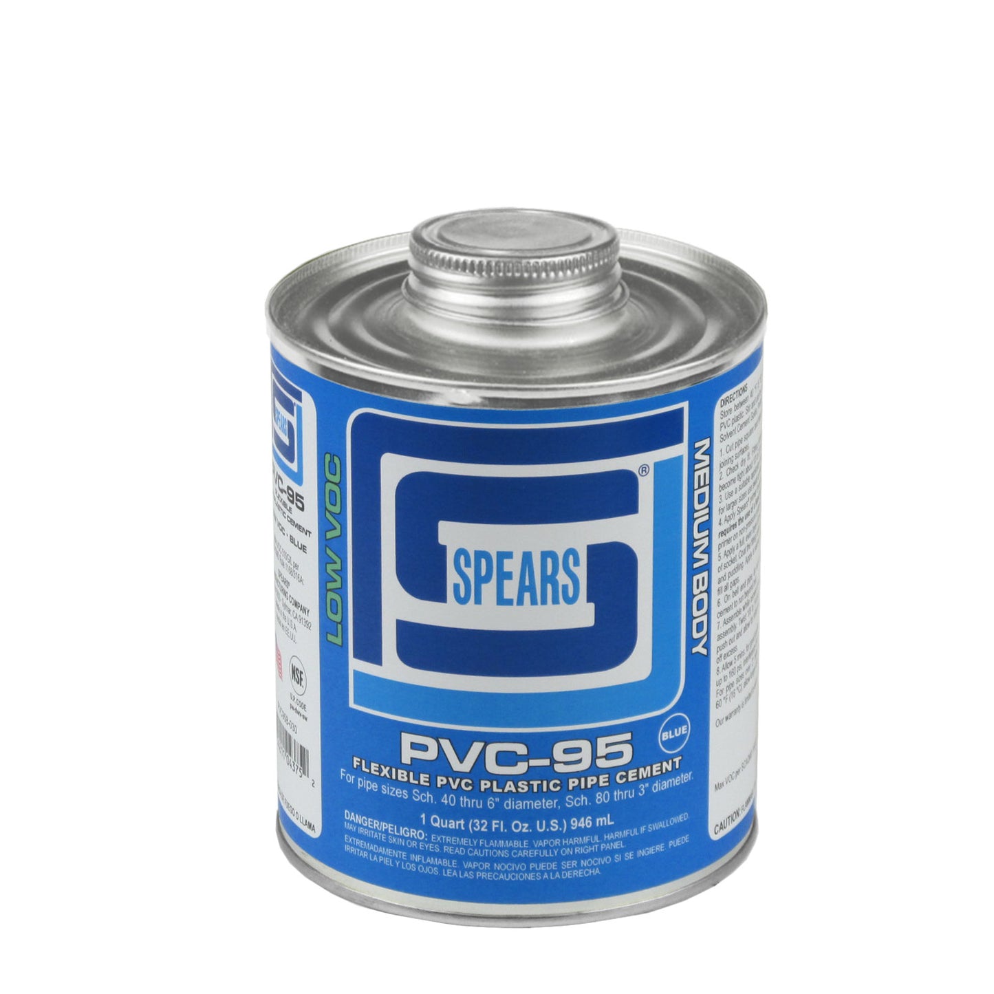 Spears PVC95C-020 - Pint PVC-95 Med Body Clear