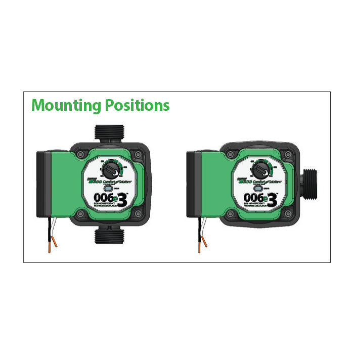 006e3LC - Infinitely Variable ECM High-Efficiency Hot Water Circulator, 6 Ft Cord