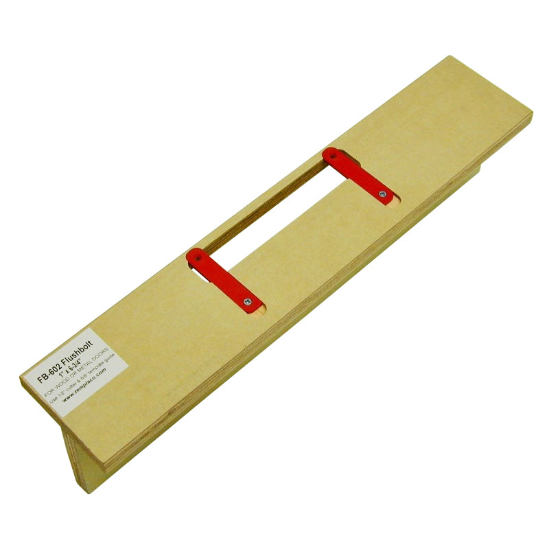 FB-601 - 3/4" x 6" Flat End Flush Bolt Template - Clamp-On