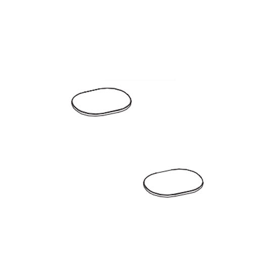 9AU324#01-A - Bolt Cover for SS124 SoftClose Seat- Cotton White