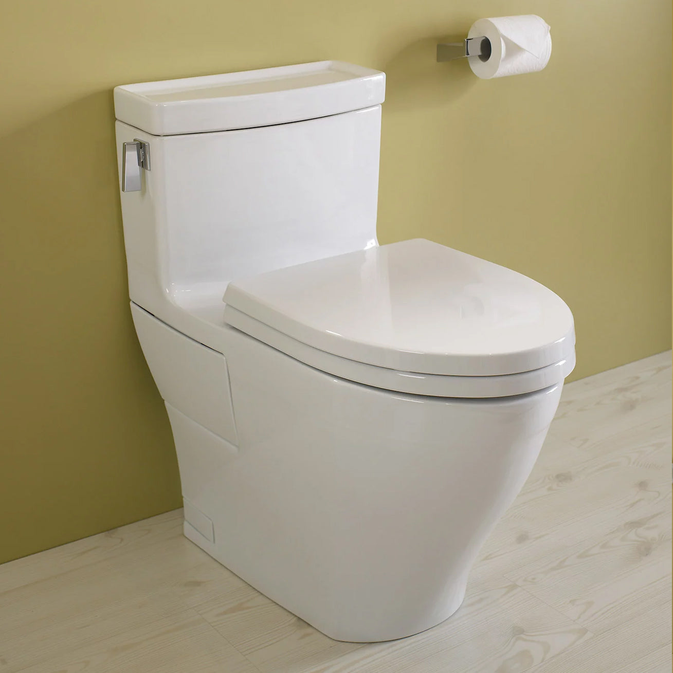 MS624124CEFG#01 - Legato One-Piece Elongated Universal Height Skirted Toilet - 1.28 GPF - Cotton White
