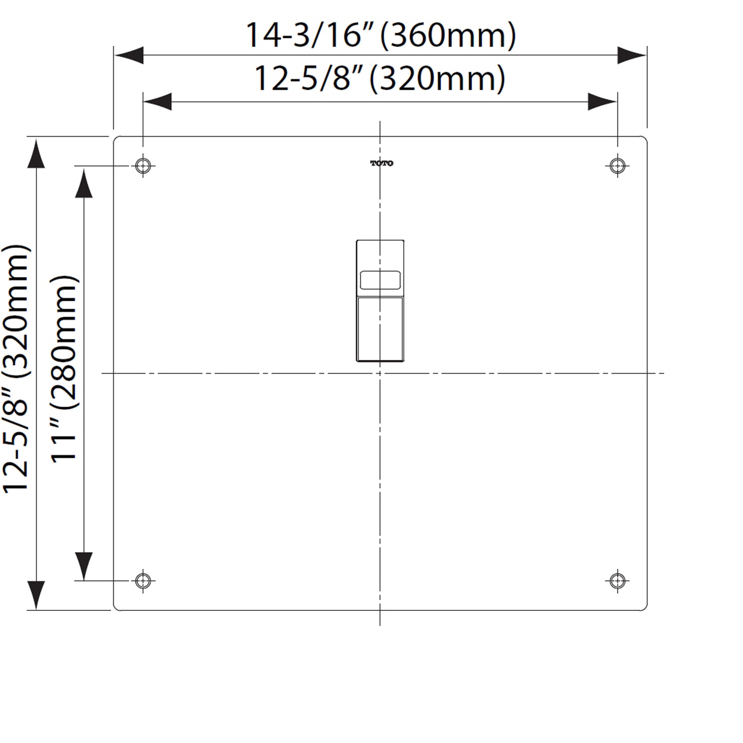 TEU2UA12#SS - Ultra High-Efficiency Concealed Urinal Flush Valve - 0.125 GPF - Top Spud