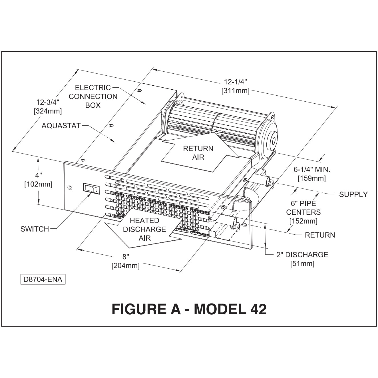 T42 - Toester Hydronic Kickspace Heater