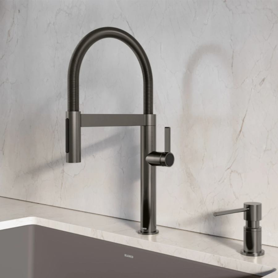 527743 - Lato Soap Dispenser - Satin Dark Steel