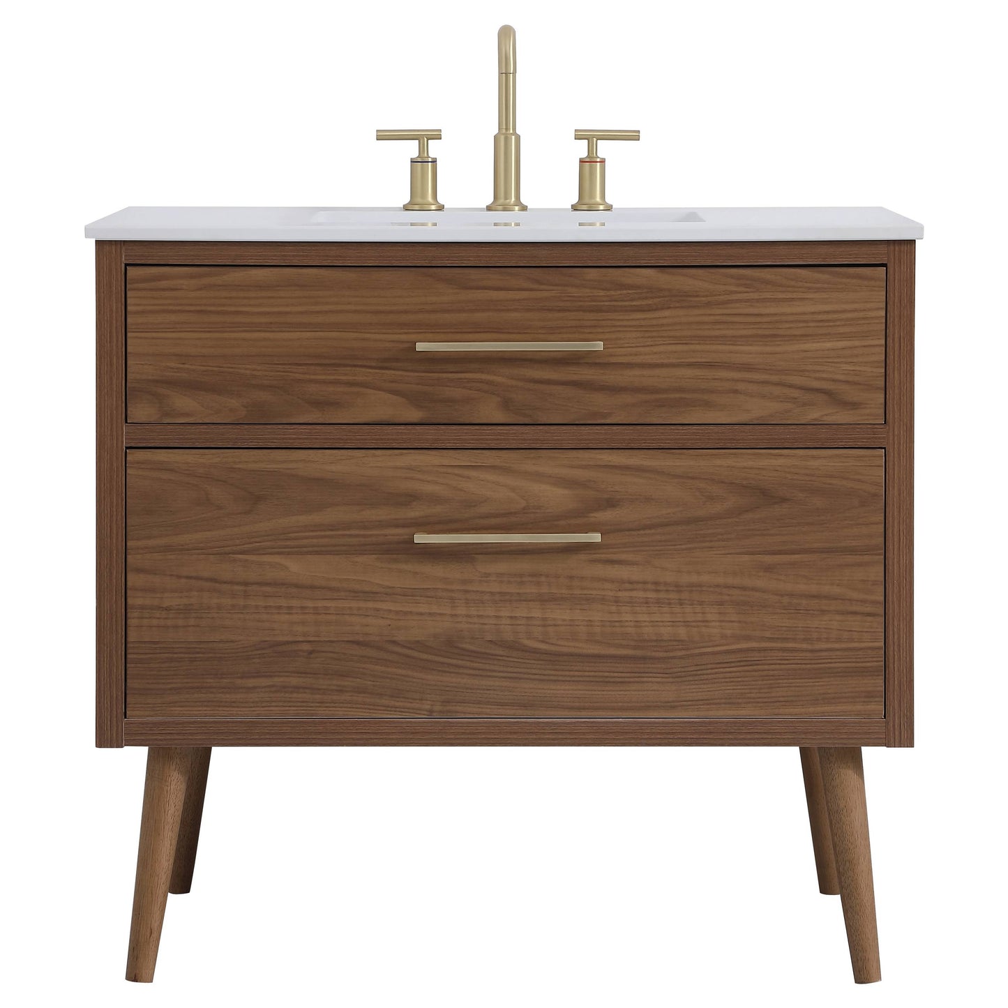 VF41036WB 36" Bathroom Vanity in Walnut Brown
