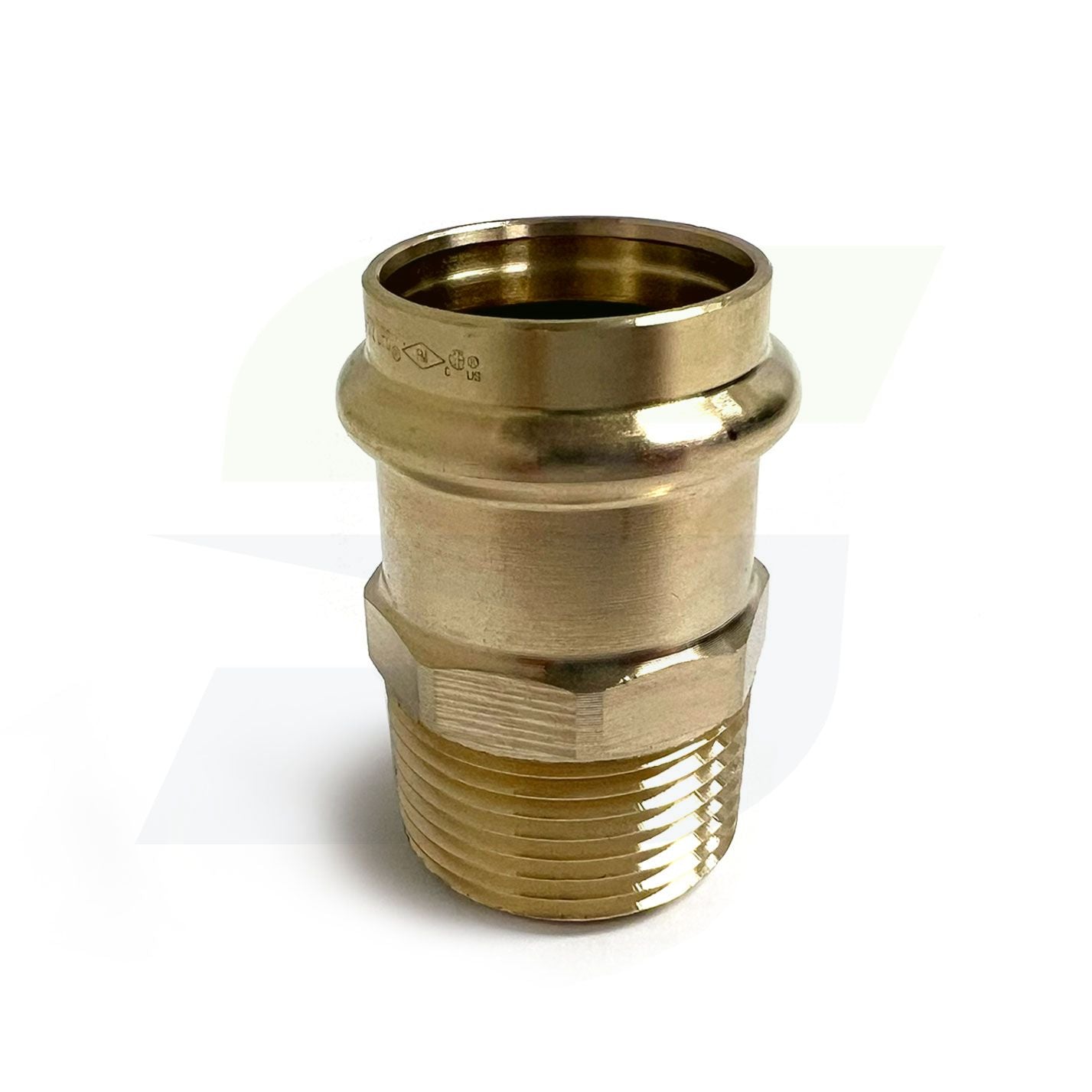 79260 - 1-1/4" ProPress Zero Lead Bronze Male NPT Adapter