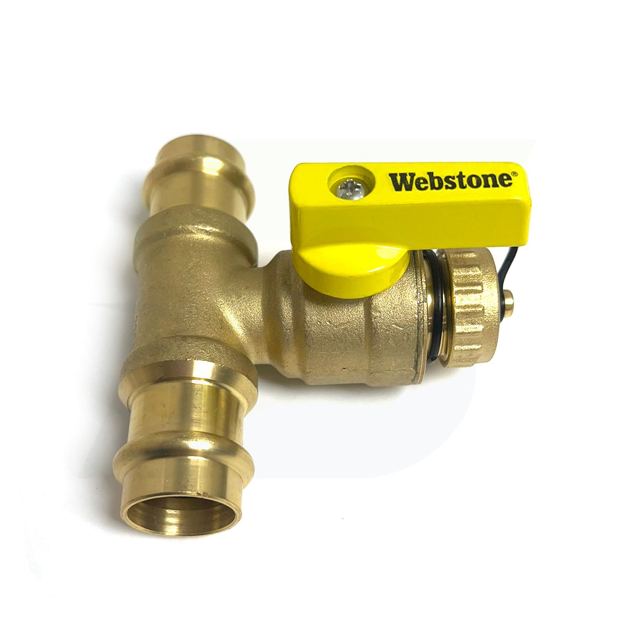 80673W - 3/4" Pro-Pal Press T-Drain Ball Valve w/Hi-Flow Hose Drain (Lead Free)