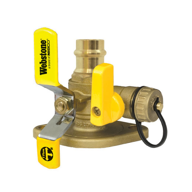 H-81415HV - 1-1/4" Press x Flange Isolator w/ Drain & Rotating Flange