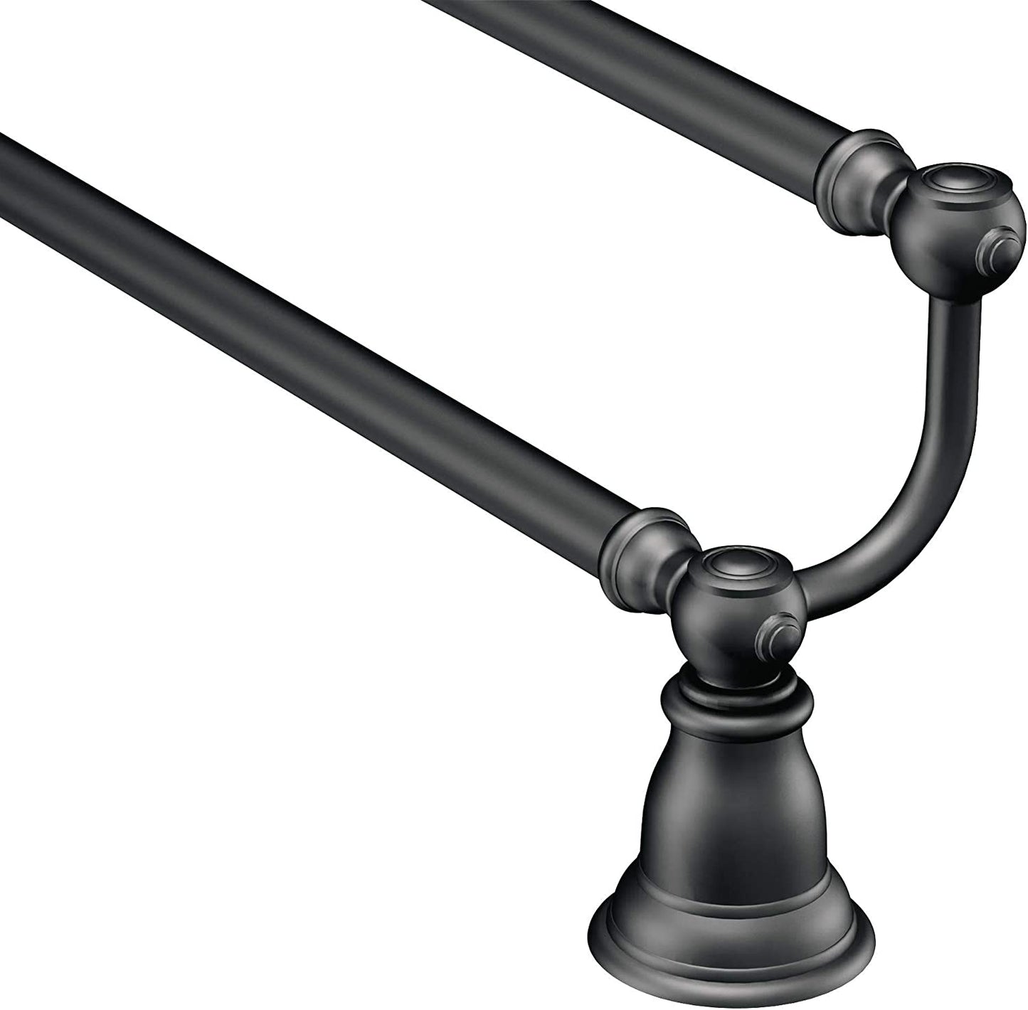 Moen YB5422WR - Kingsley 24" Bathroom Double Towel Bar in Wrought Iron