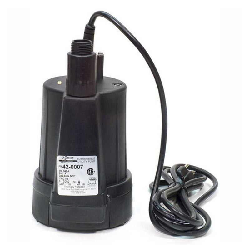42-0007 - Model 42 Floor Sucker II Utility Pump w/9 Ft Cord, 1/6 HP