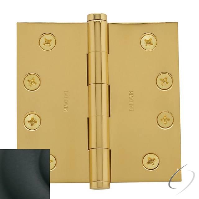 Baldwin 1040190I - 4" x 4" Mortise Square Hinge Satin Black Finish