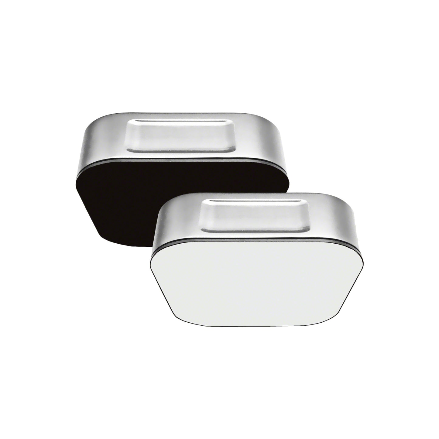 AromaSteam 3 in. Steam Head Black Polished Chrome