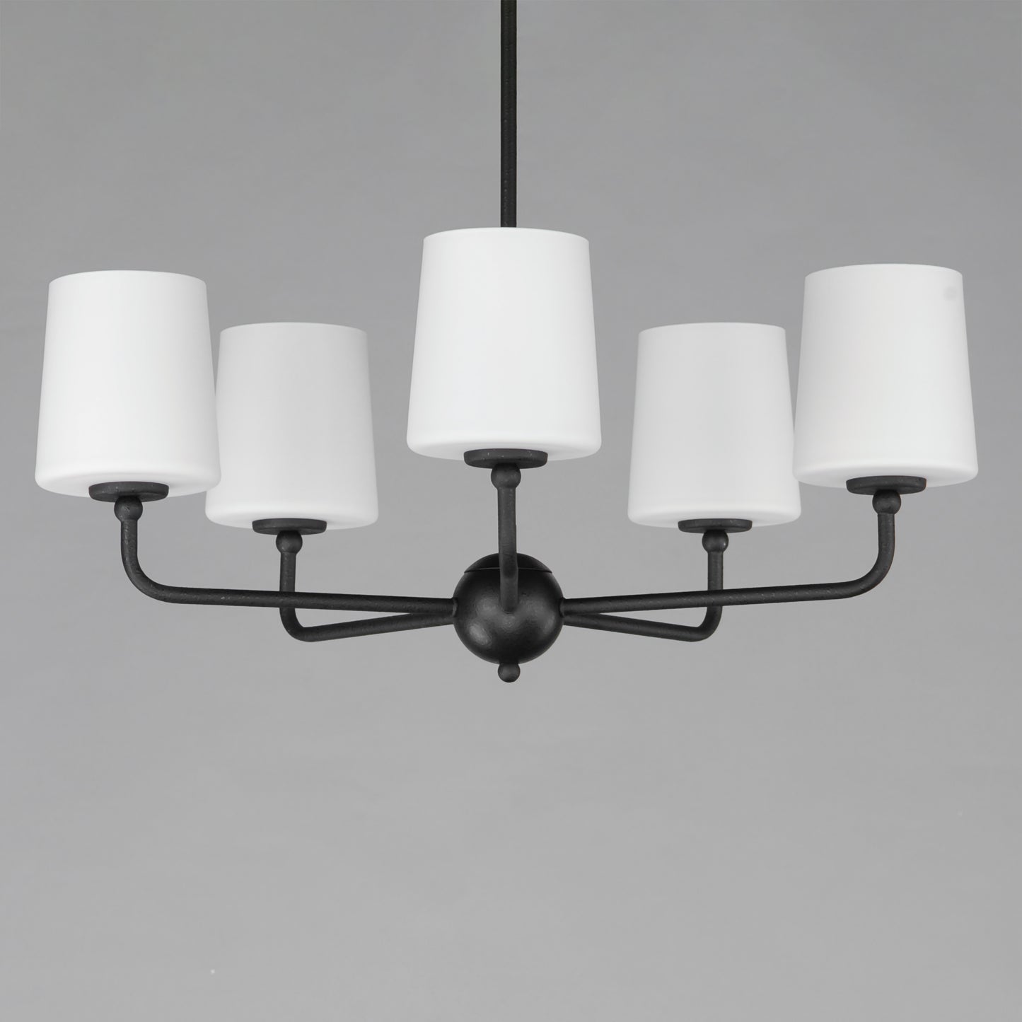 12096SWAR - 6 Light Bristol 34" Chandelier - Anthracite