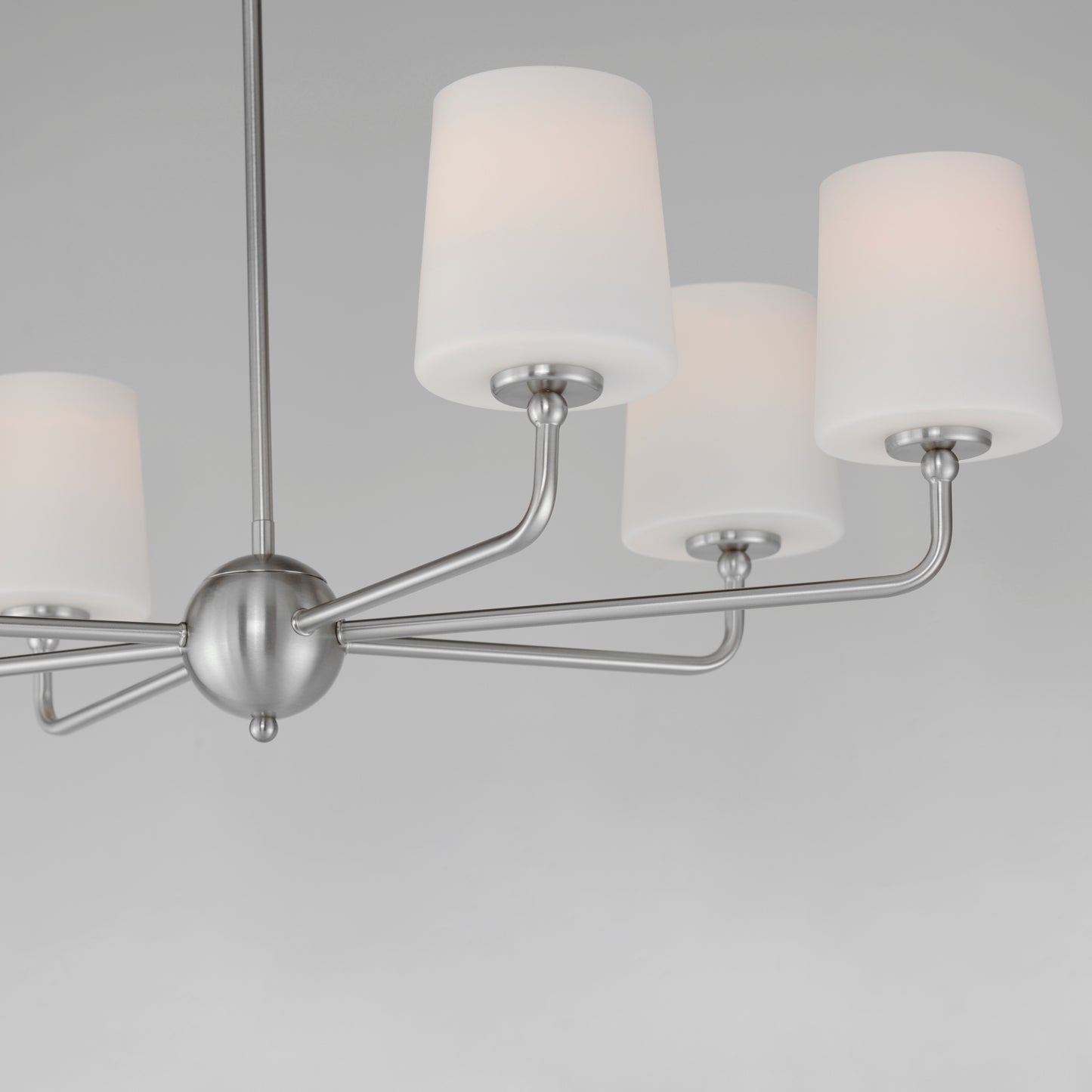 12096SWSN - 6 Light Bristol 34" Chandelier - Satin Nickel