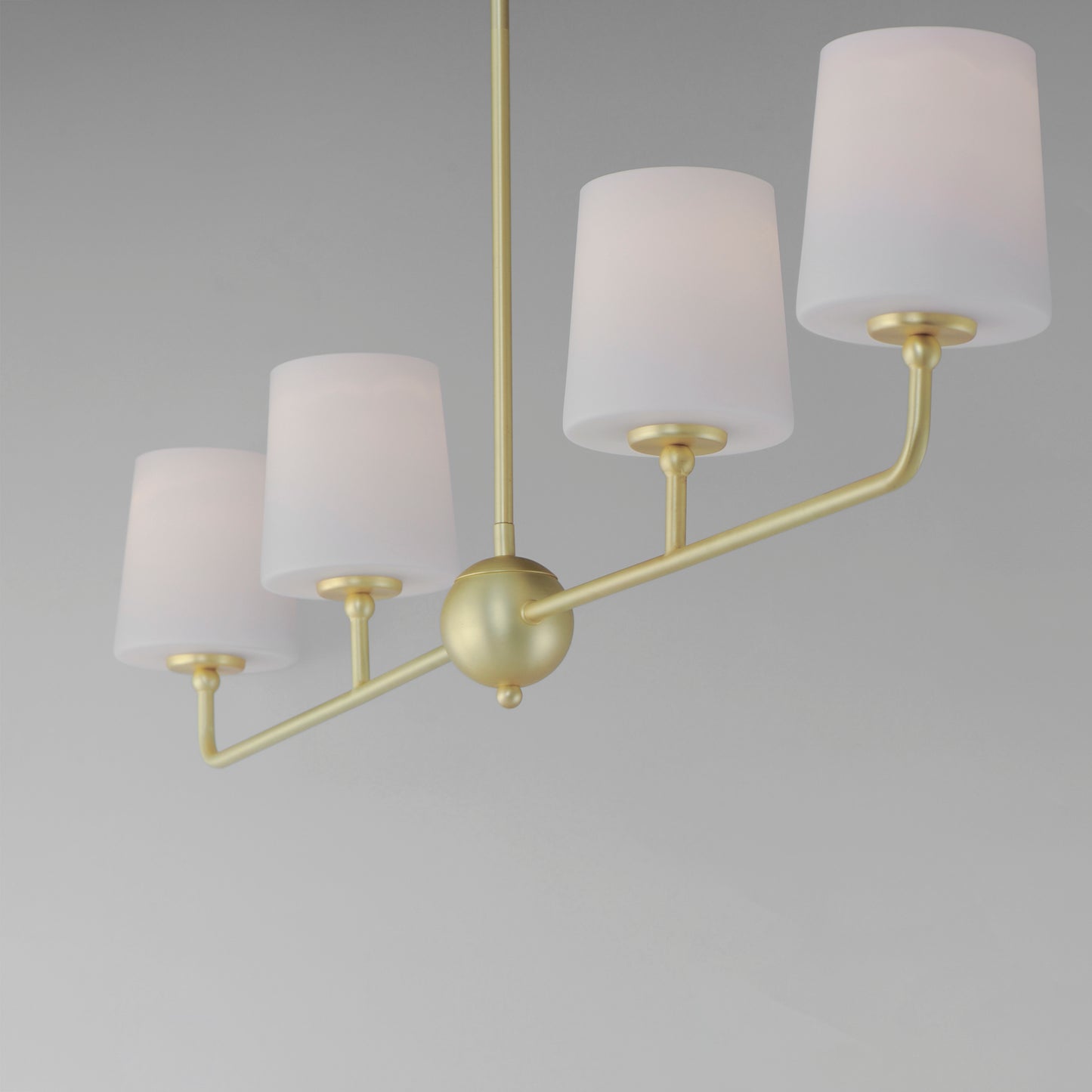 12097SWSBR - 4 Light Bristol 48" Chandelier - Satin Brass