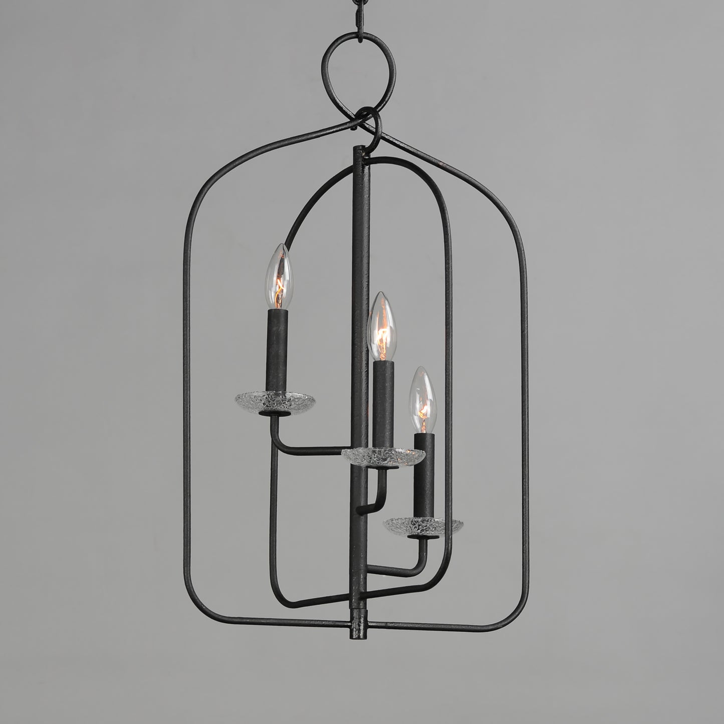 12323TCAR - 3 Light Madeira 13" Pendant - Anthracite
