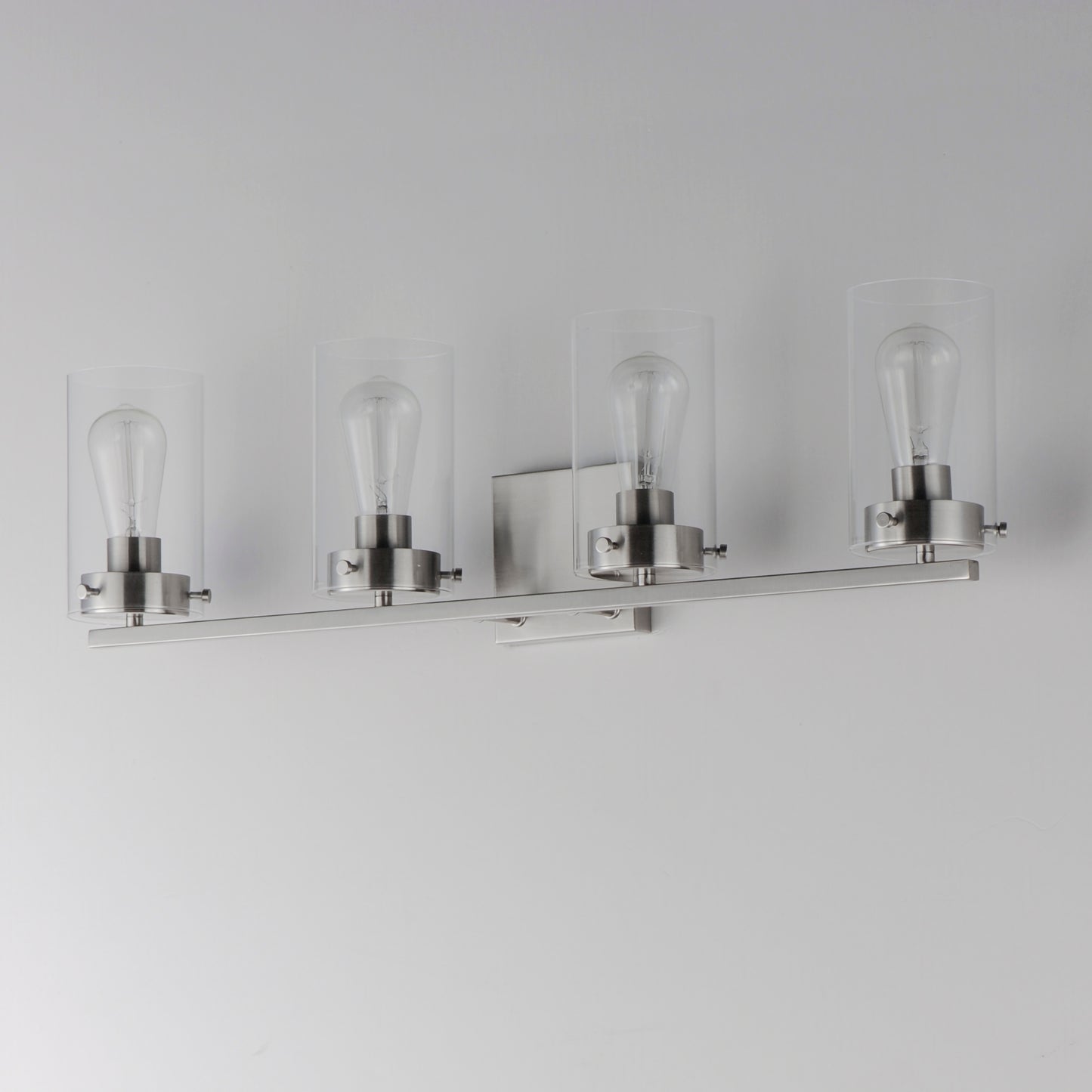 12404CLSN - 4 Light Pinn 30" Vanity Light - Satin Nickel