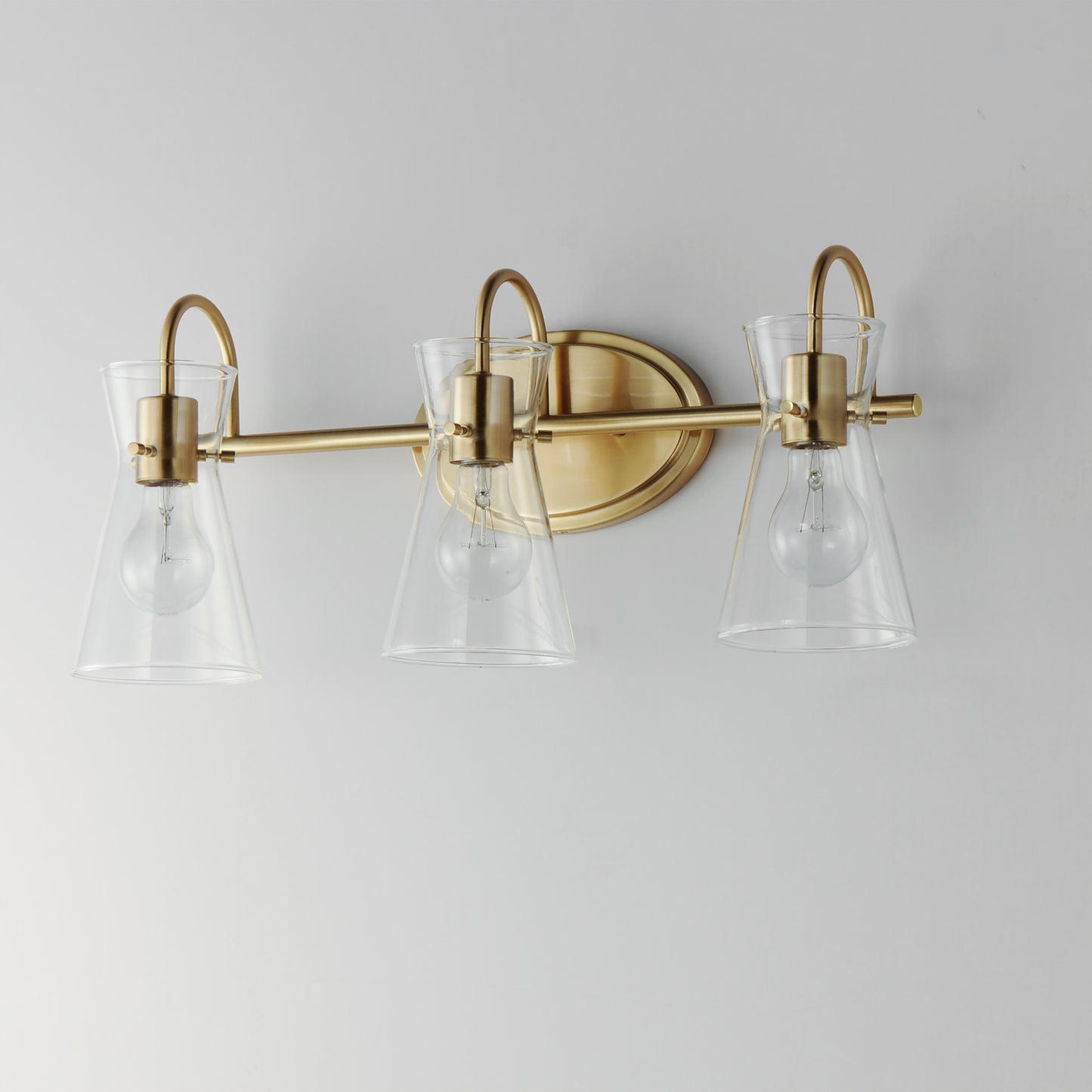 12483CLNAB - 3 Light Ava 22" Vanity Light - Natural Aged Brass