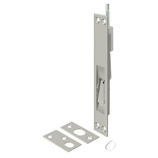 12EFB15 12" Extension Flush Bolt; Solid Brass; Satin Nickel Finish