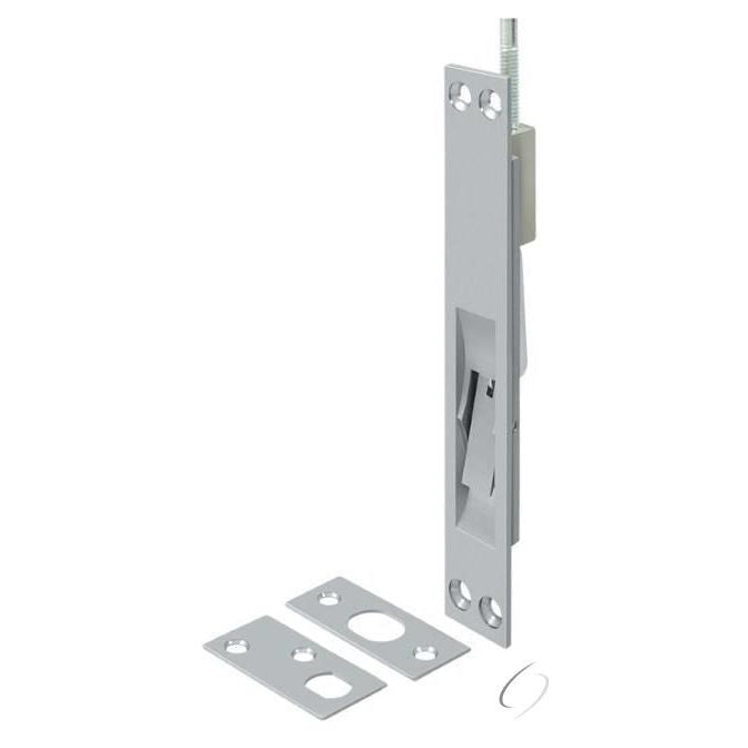 12EFB26D 12" Extension Flush Bolt; Solid Brass; Satin Chrome Finish