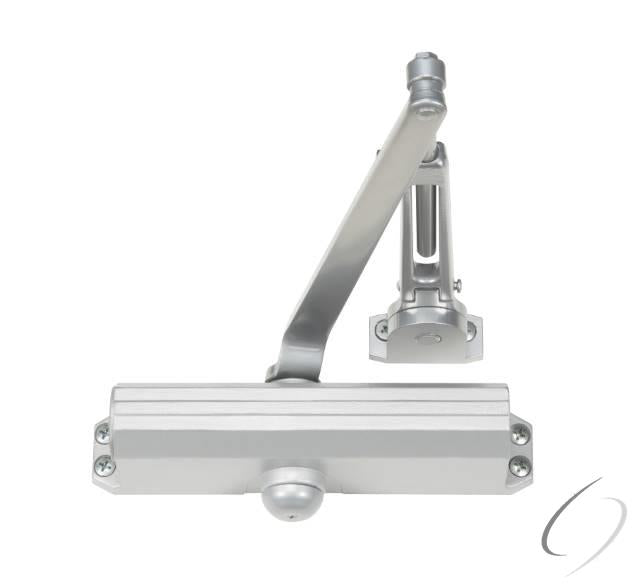 Adjustable Hold Open Medium Duty Surface Mounted Door Closer with Sex Nuts Aluminum