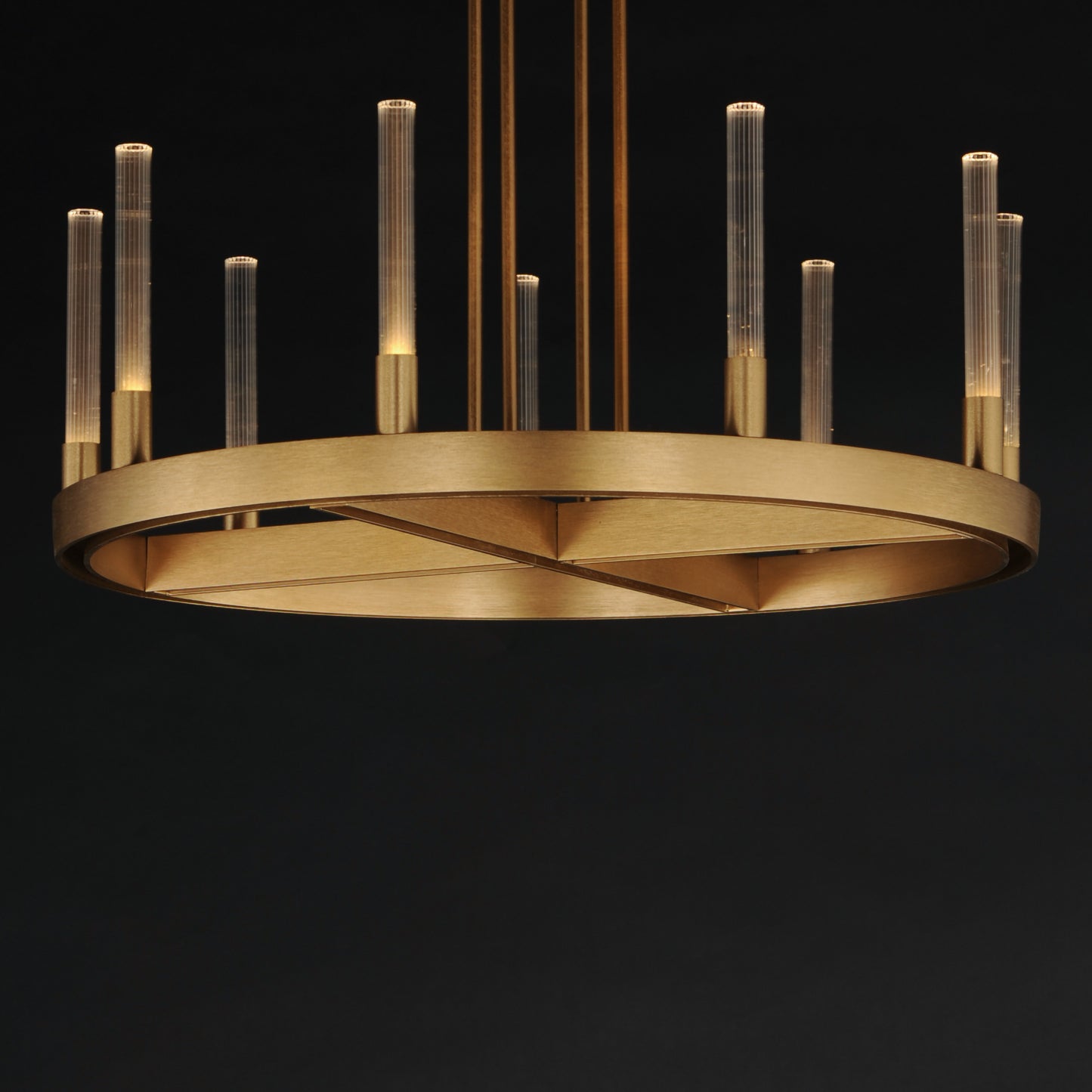 16162CRGLD - 9 Light Ovation 24" Chandelier - Gold