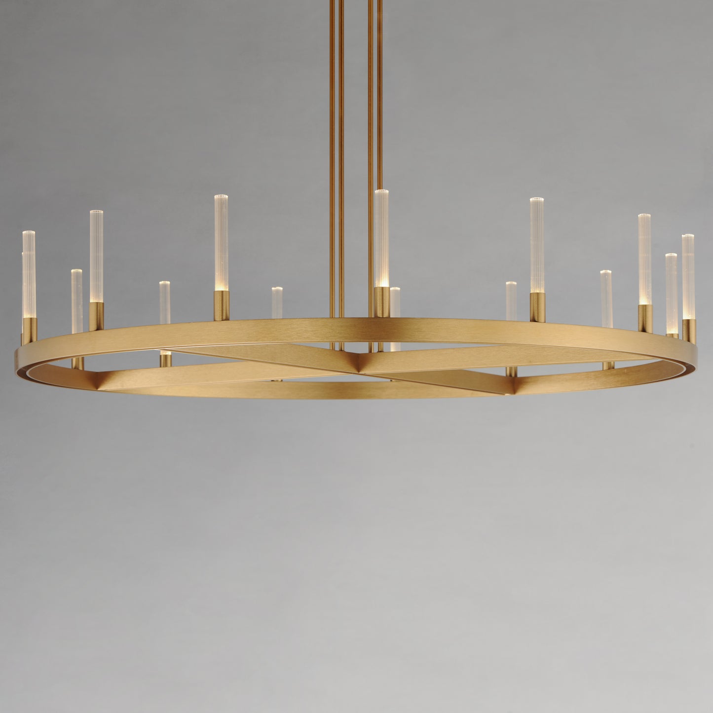 16168CRGLD - 15 Light Ovation 47" Chandelier - Gold