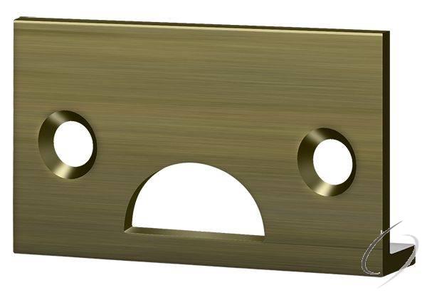 178ASTU5 Angle Strike; Solid Brass; Antique Brass Finish