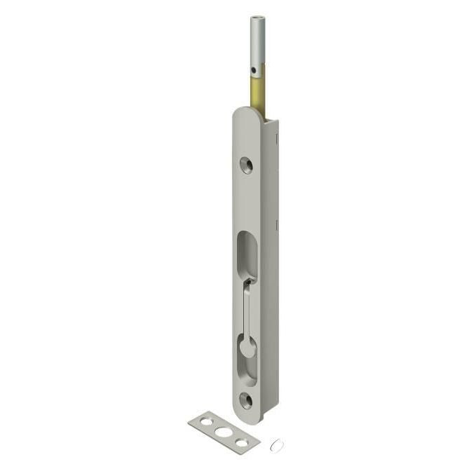18EFBZ15 18" Extension Flush Bolt; Solid Brass; Satin Nickel Finish