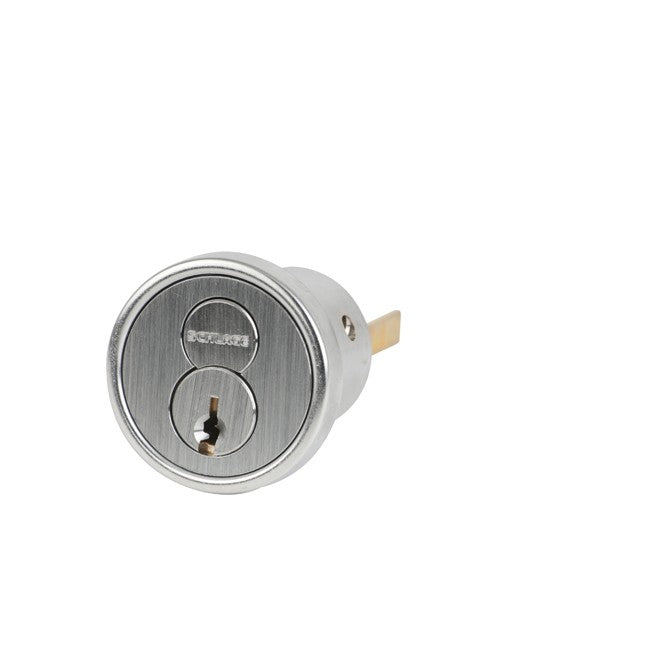 Conventional Rim Cylinder C Keyway with Convertible Tailpiece Satin Chr