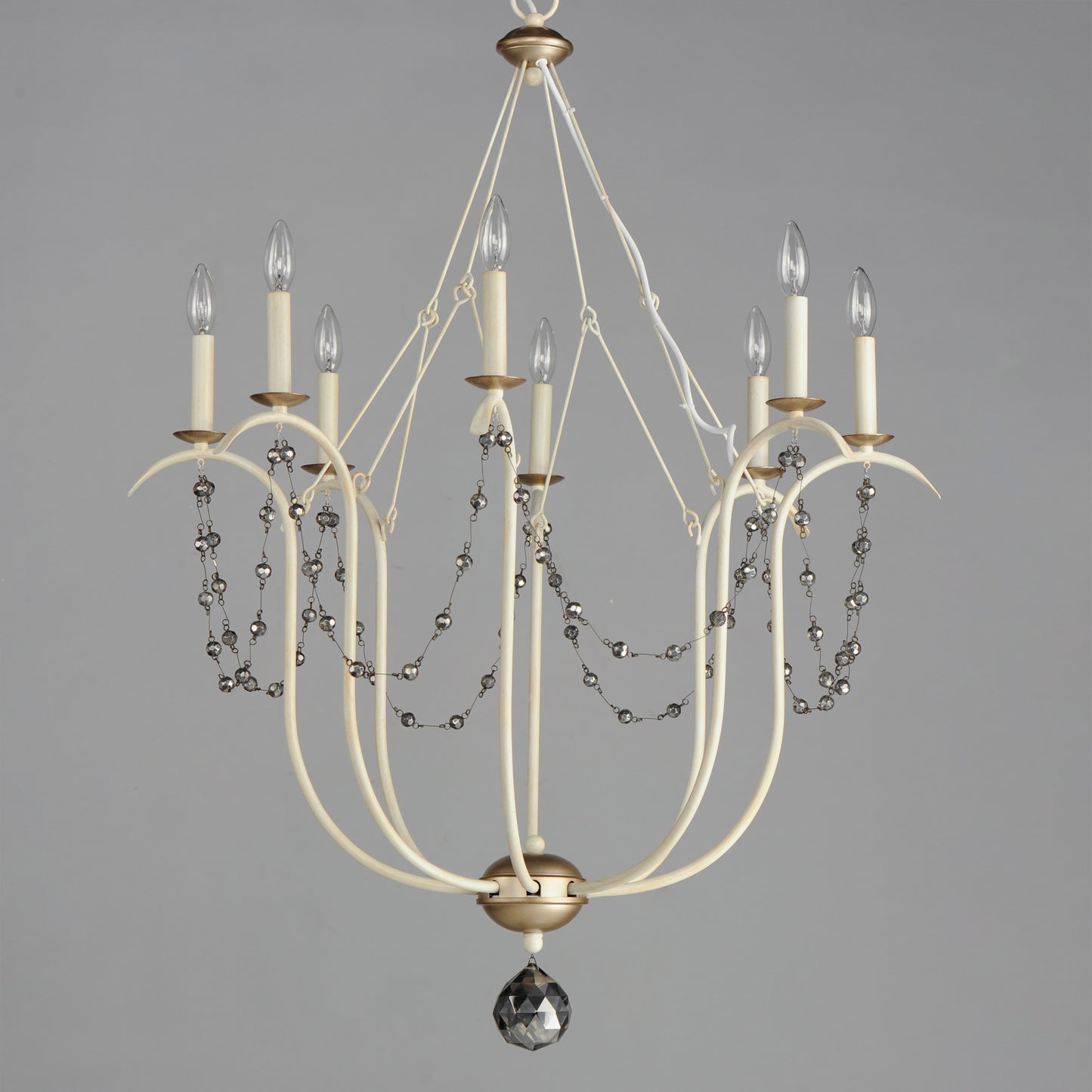 20488ECVG - 8 Light Formosa 32" Chandelier - Ecru/Venetian Gold