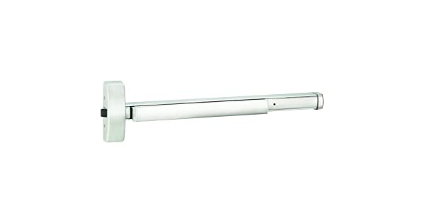 3' Apex Rim Wide Style Exit Device for Keyed Lever Satin Stainless Steel Finish