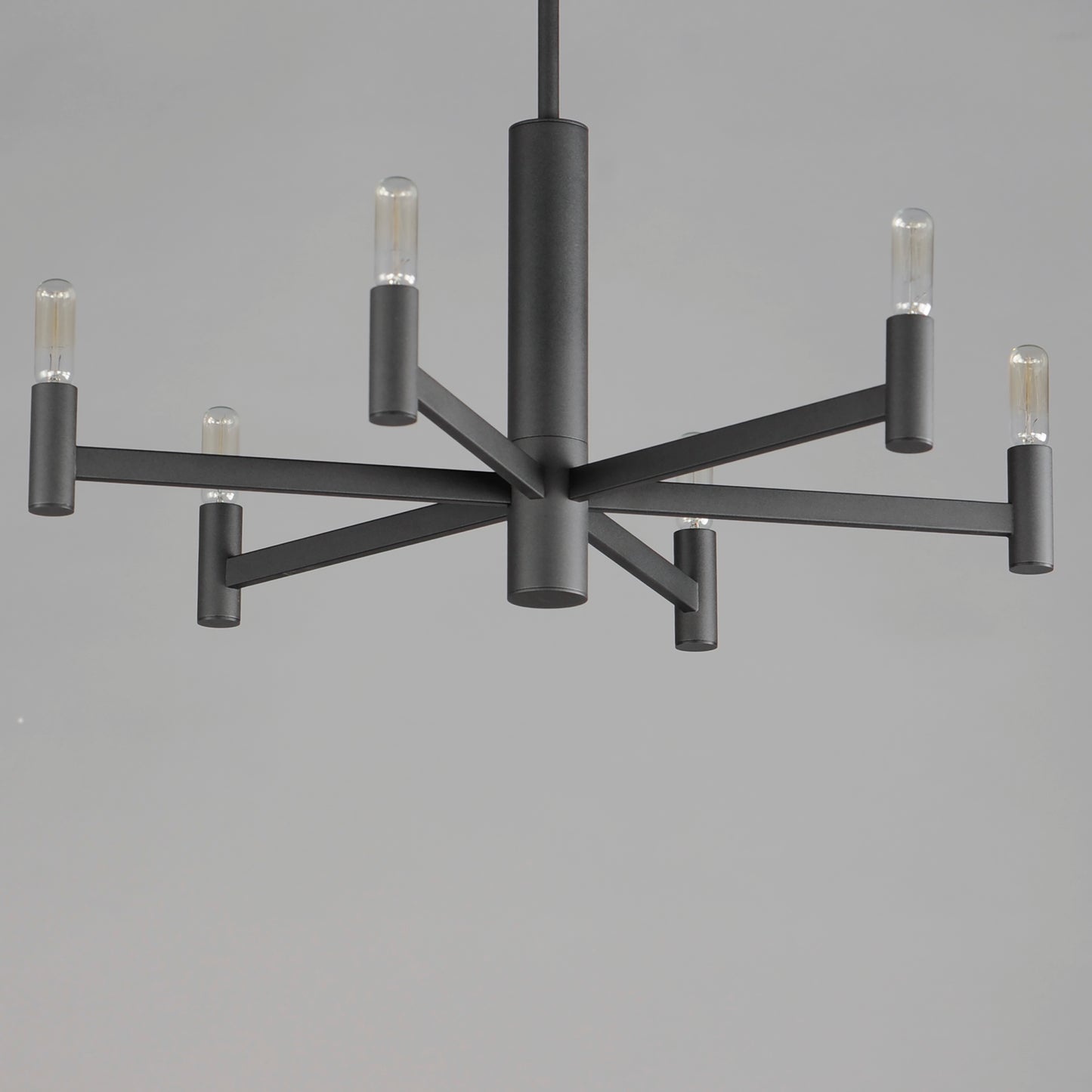 21366BK - 6 Light Emana 26" Chandelier - Black