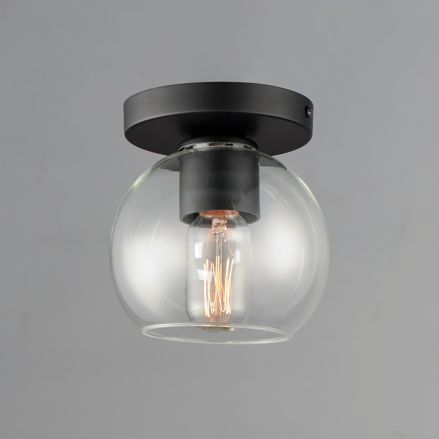 21630CLBK - Knox 6" Flush Mount Ceiling Light - Black