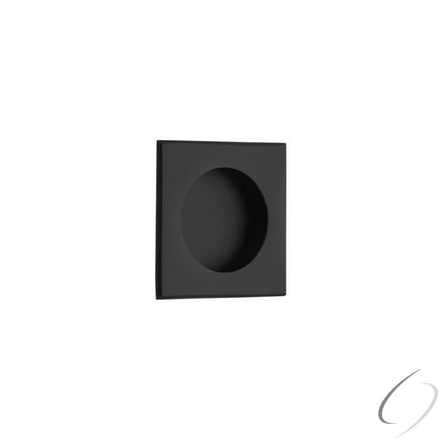 Square Flush Pull Flat Black Finish