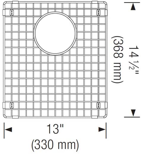 Stainless Steel Grid (Fits Quatrus Equal Double)