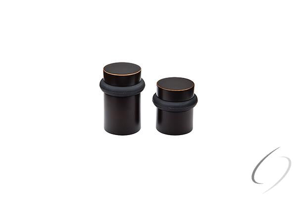1-1/2" Cylinder Floor Bumper Oil Rubbed Bronze Finish