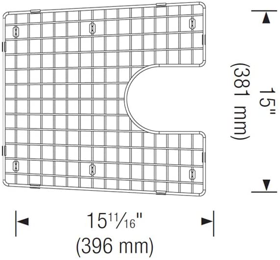 Stainless Steel Kitchen Sink Grid (Performa 1-3/4 medium large)