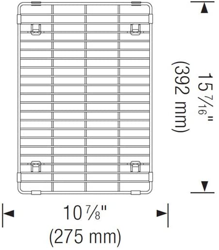 Stainless Steel Multi-Level Sink Grid (Quatrus Super Single Bowls)